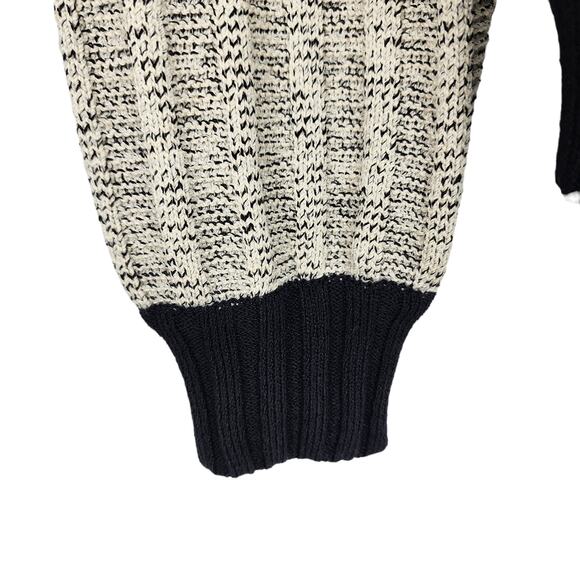 St. John Grey & Black Ribbed Knit Zip-Front Long Sleeve Jacket Size Small - Picture 5 of 5